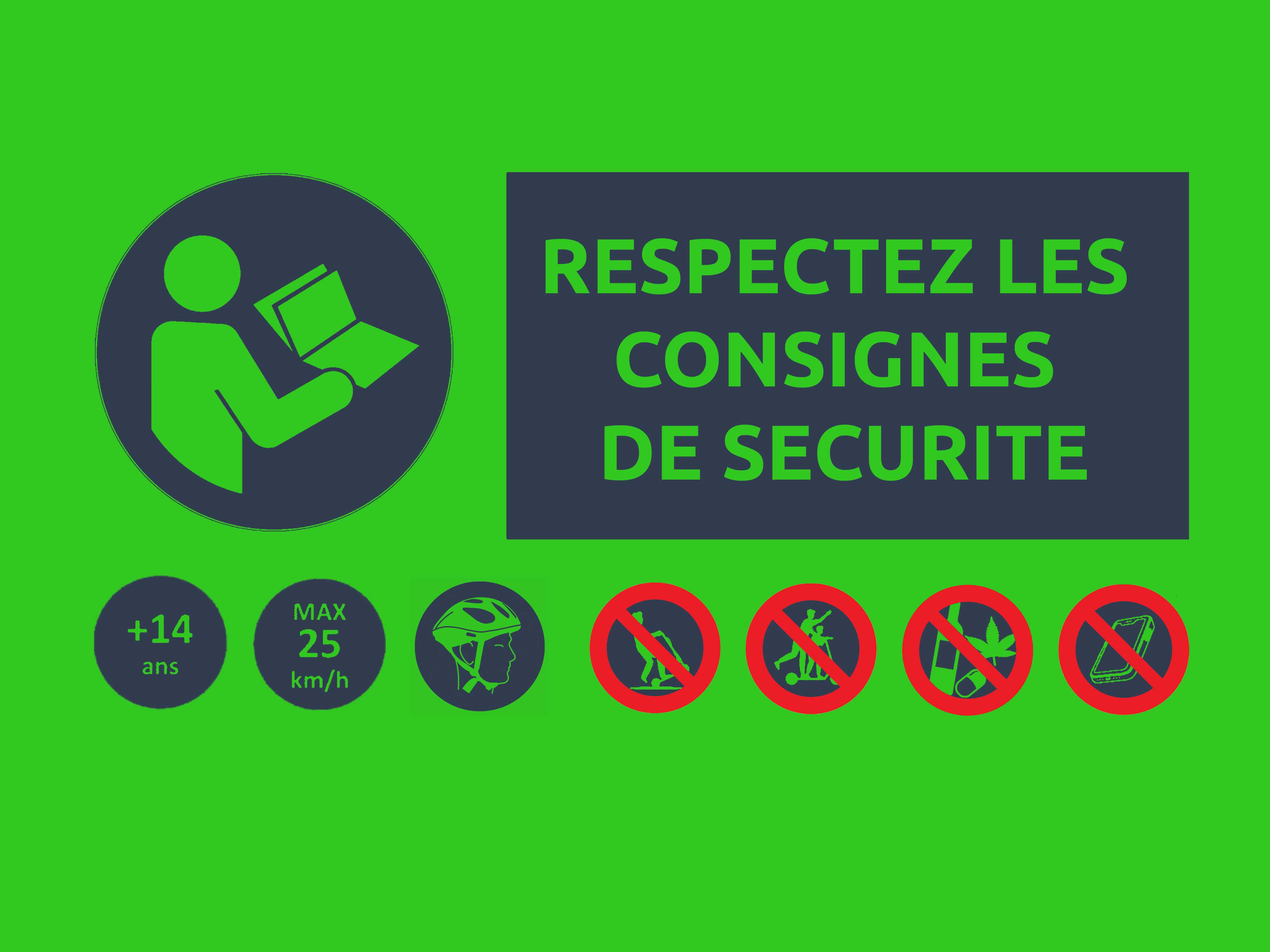 Consignes de sécurité en Trottinette Electrique tout terrain
