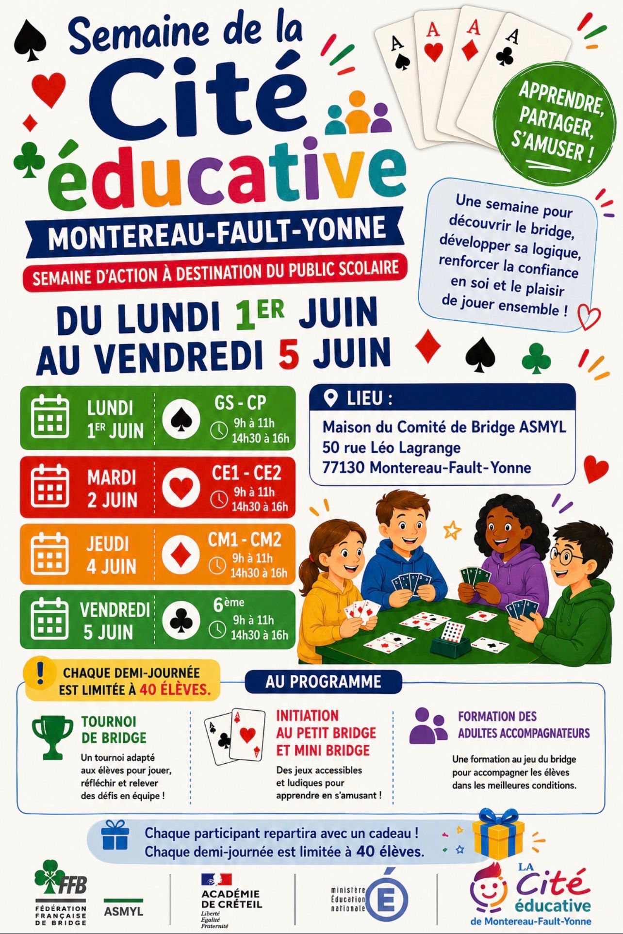 Semaine de la Cité Éducative à Montereau-Fault-Yonne ♣️