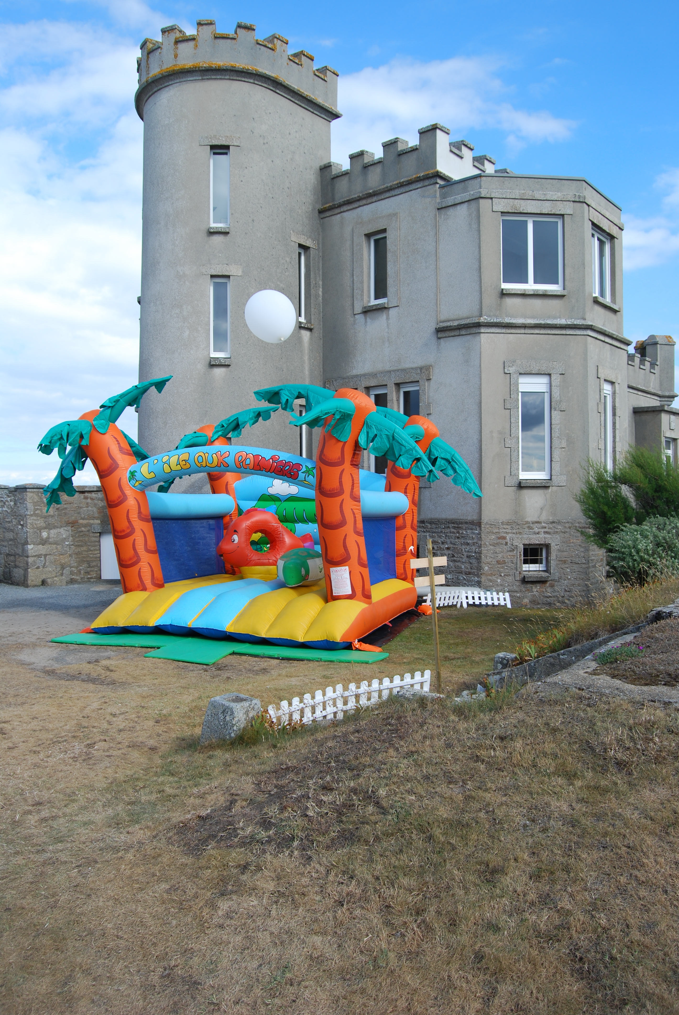 Structure gonflable au chateau