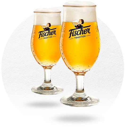 Verre fischer a biere