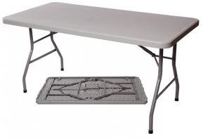 Table de reception abs rectangle 6a8 couverts 2m x 90cm