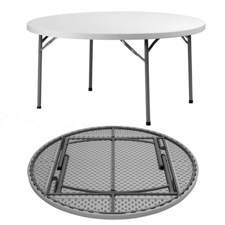 Table ronde pliante 8 a 10 personnes