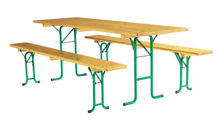 Table et bancs en pin massif