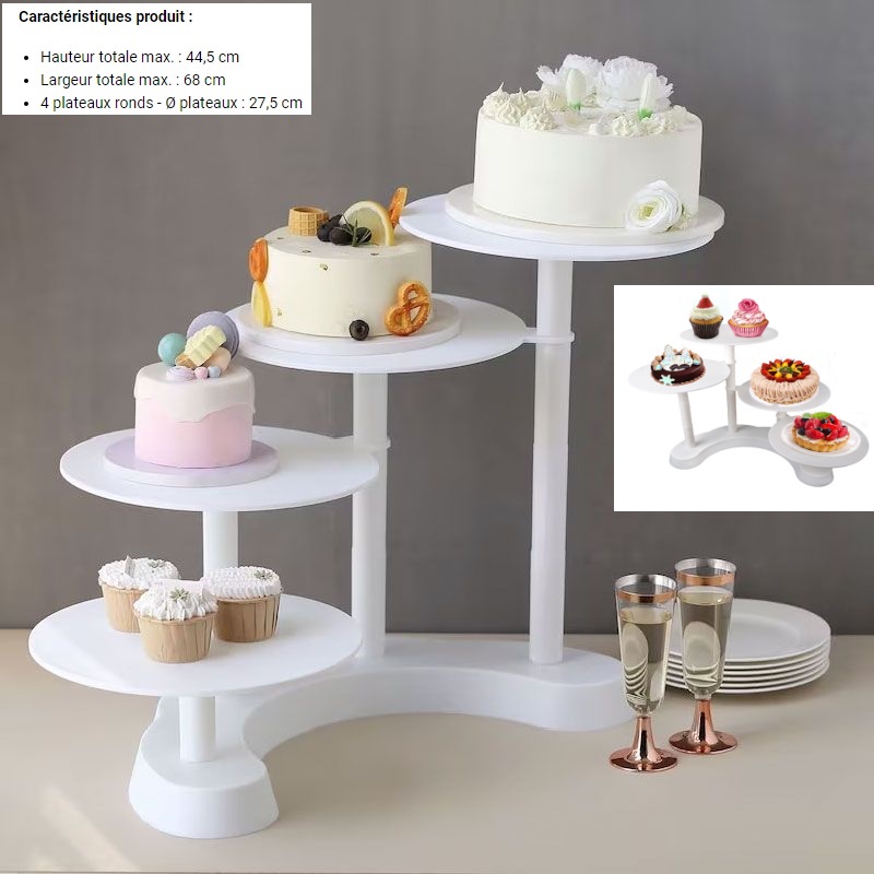 Presentoir gateaux 4 etages