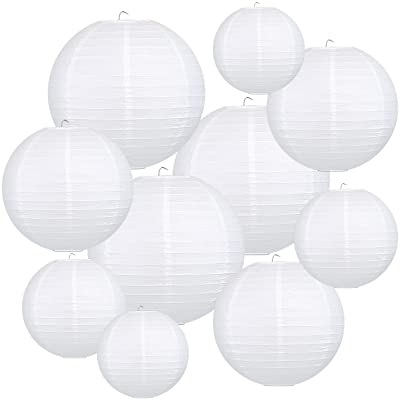 Lanterne boule blanche