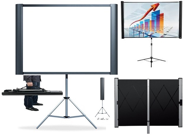 Ecran videoprojecteur sur pied