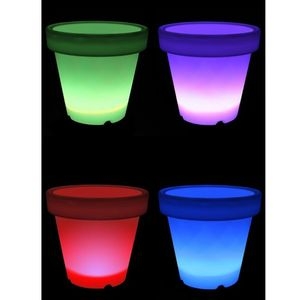 Pot de fleur a led