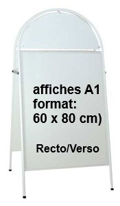 Porte affiche reversible