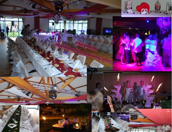 Exemple de decoration de salle realiser par nos equipes theme bordeau blancs