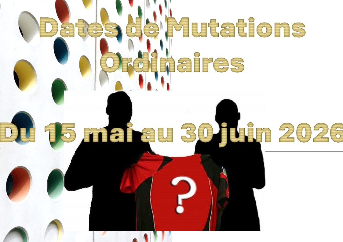 Dates de mutations 2026
