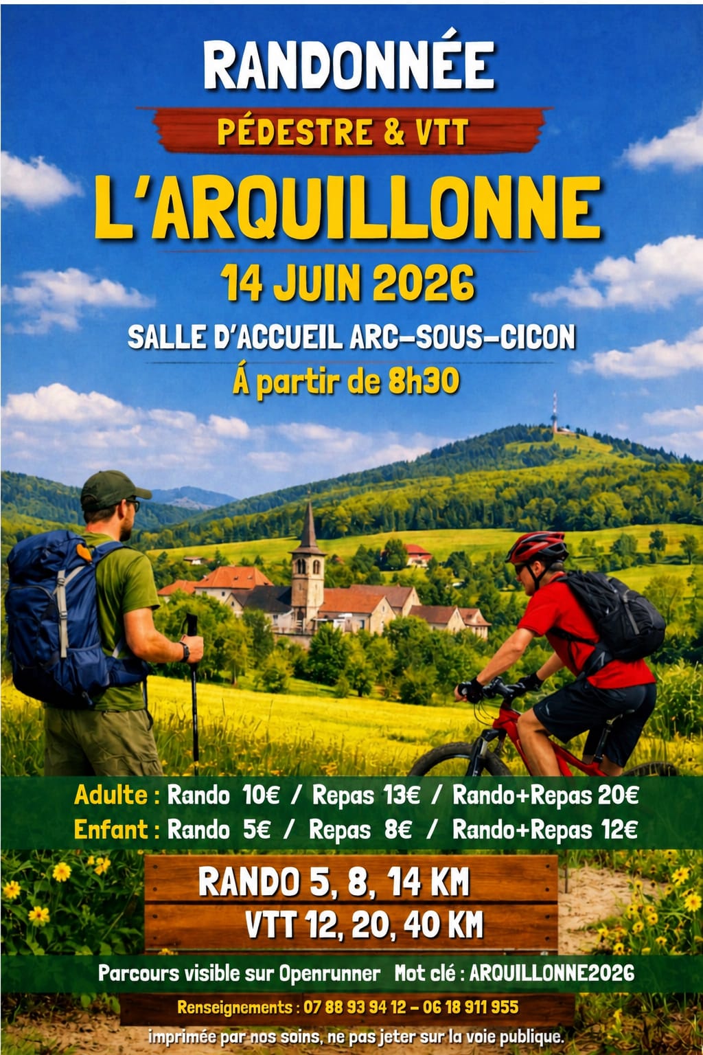 Randonnée pédestre et VTT : L' Arquillonne