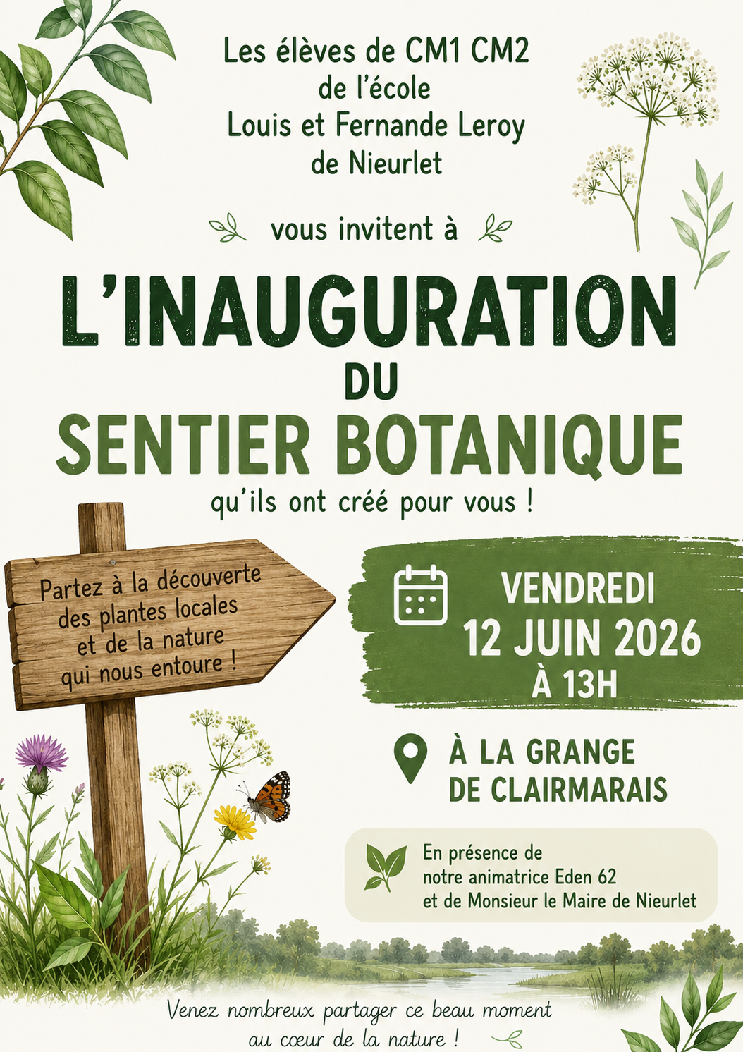 Inauguration sentier botanique