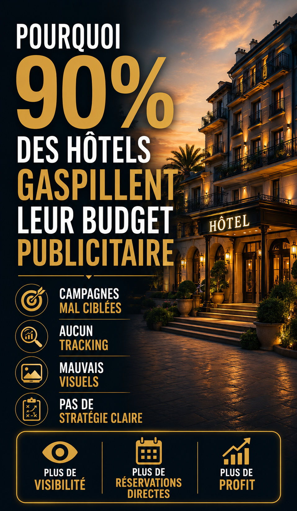 Pourquoi 90% des hôtels gaspillent leur budget publicitaire