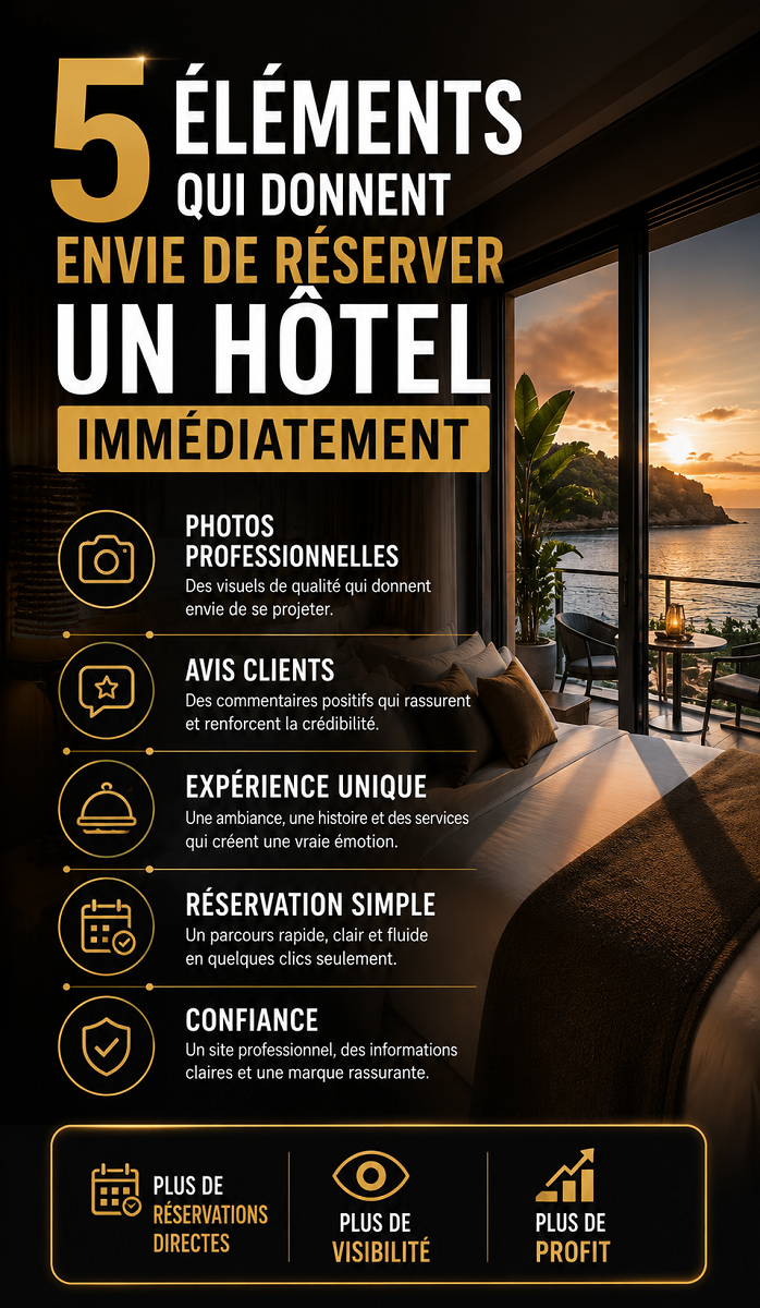 5 éléments qui donnent envie de réserver un hôtel immédiatement