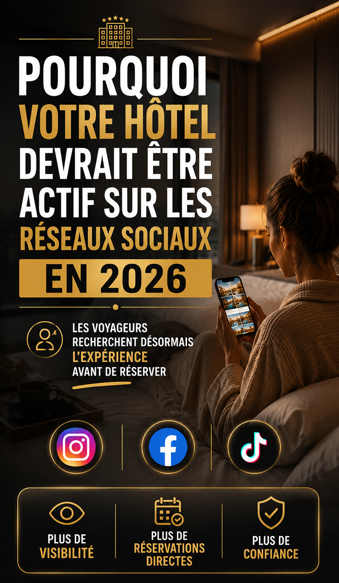 Pourquoi votre hôtel devrait être actif sur les réseaux sociaux en 2026