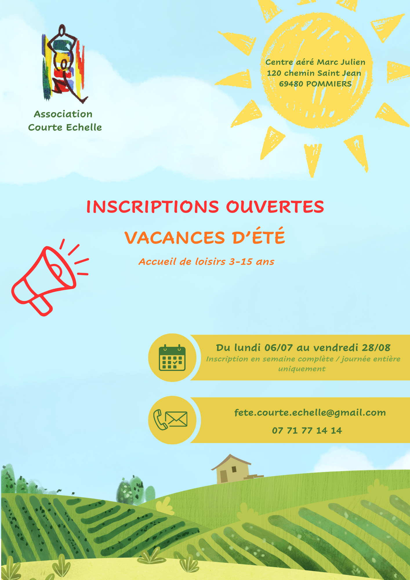 Ouverture des inscriptions 6 