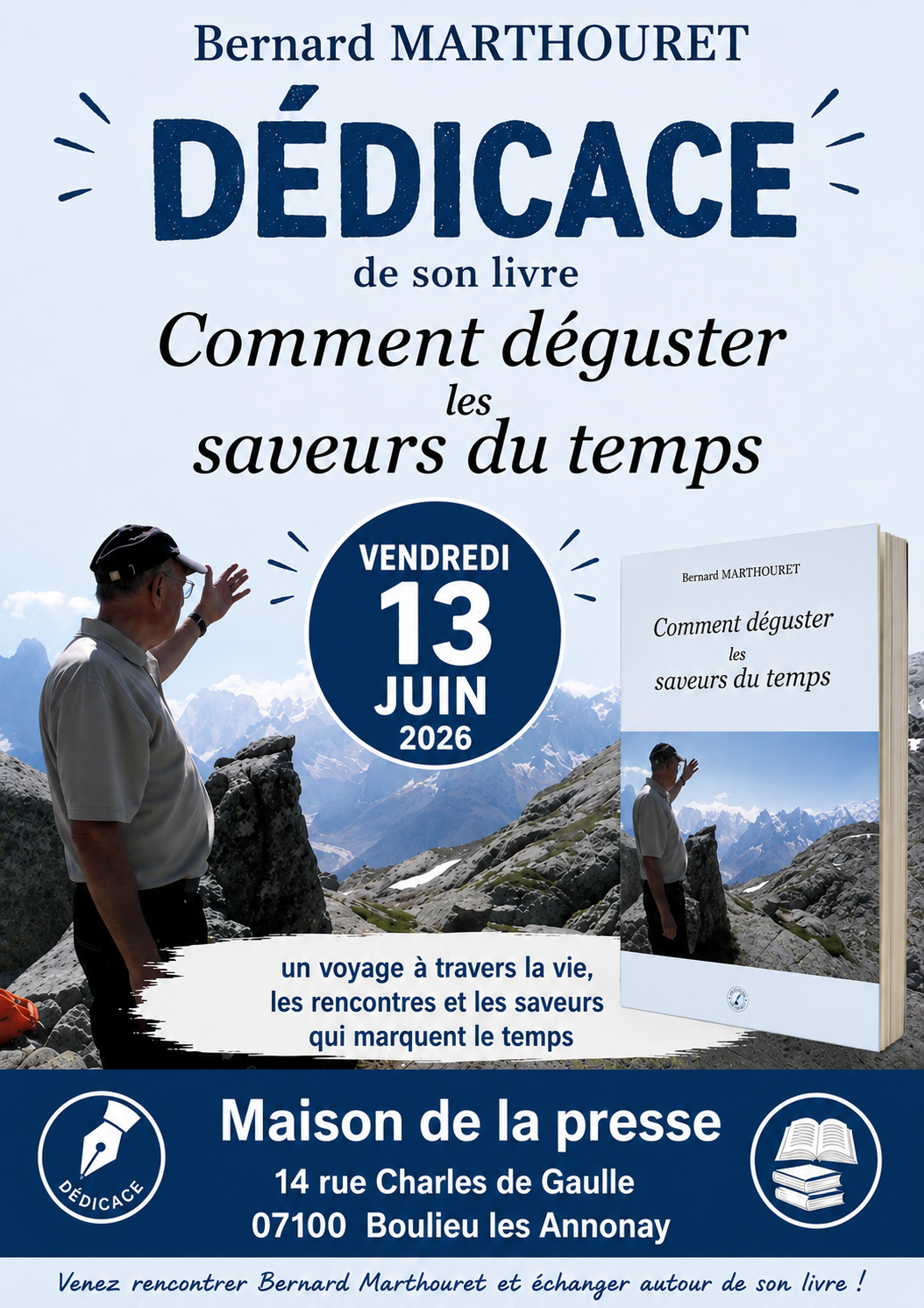 Bernard Marthouret : séance de dédicaces