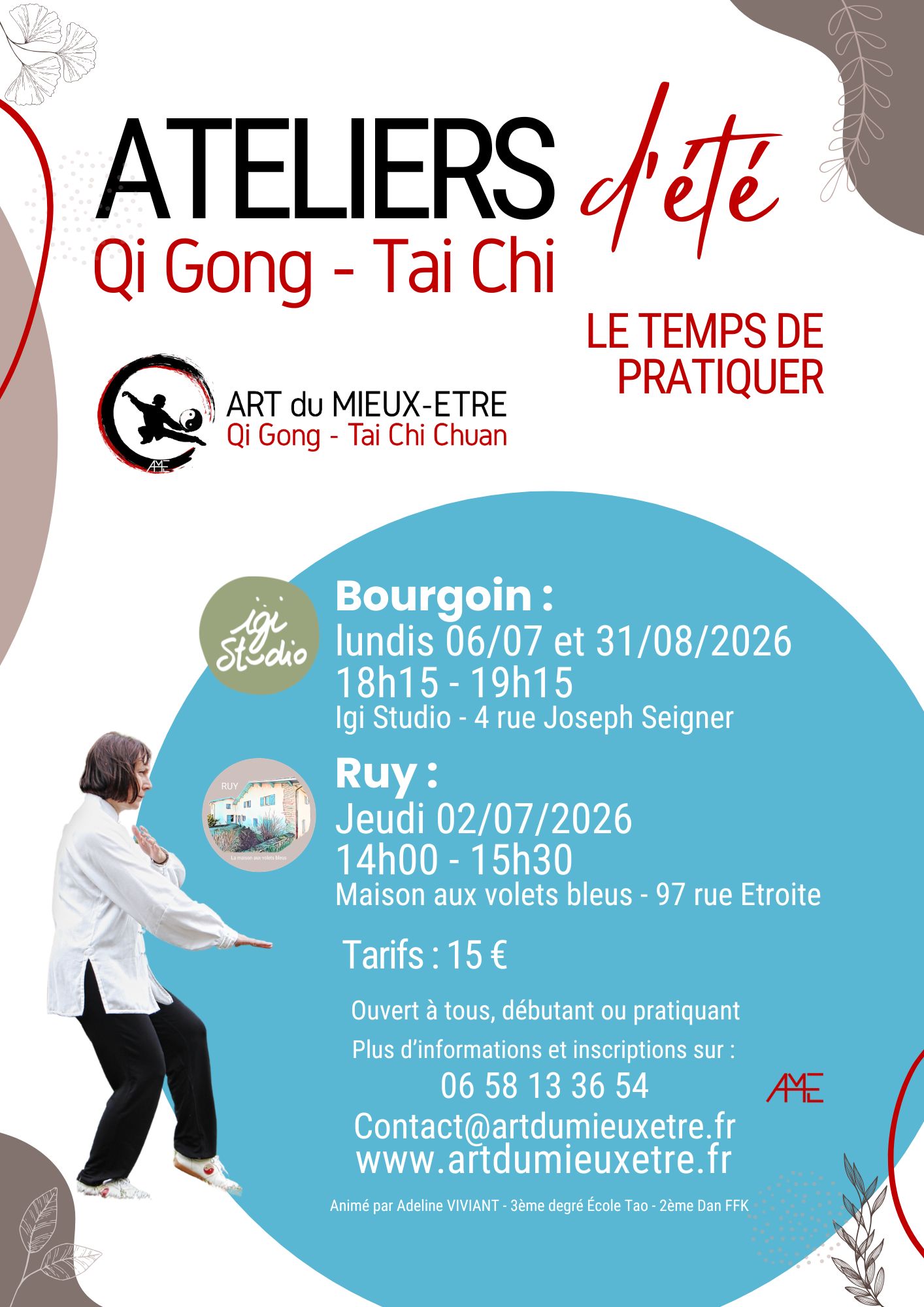 Qi gong tai chi bourgoin ruy atelier ete 2026 art du mieux etre