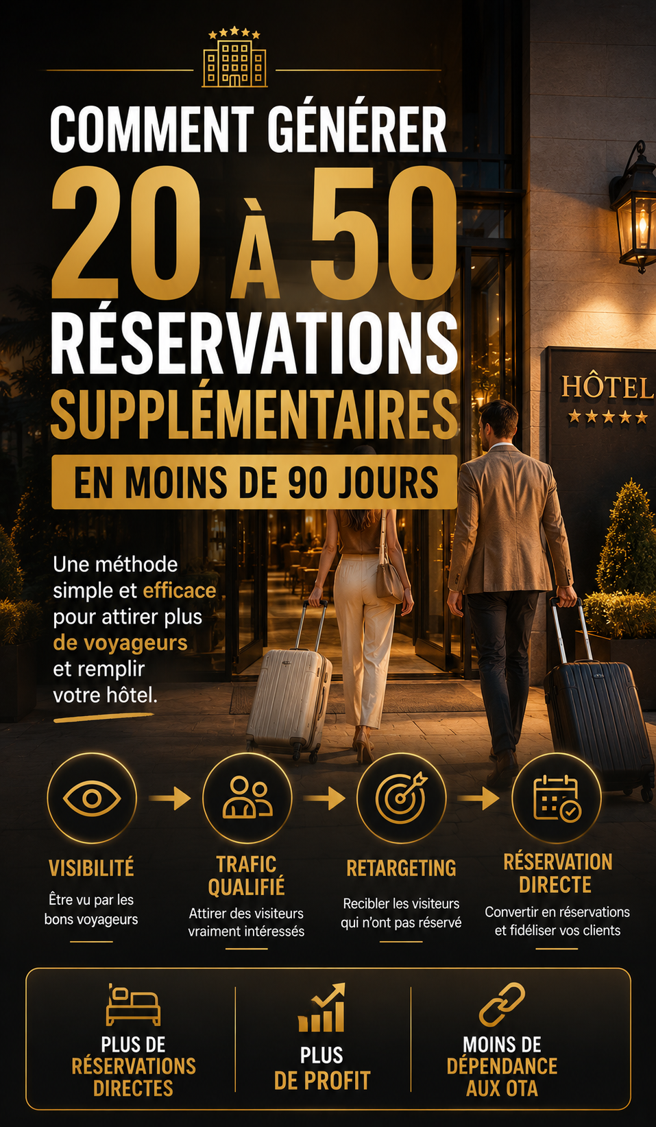 Comment générer 20 à 50 réservations supplémentaires en moins de 90 jours