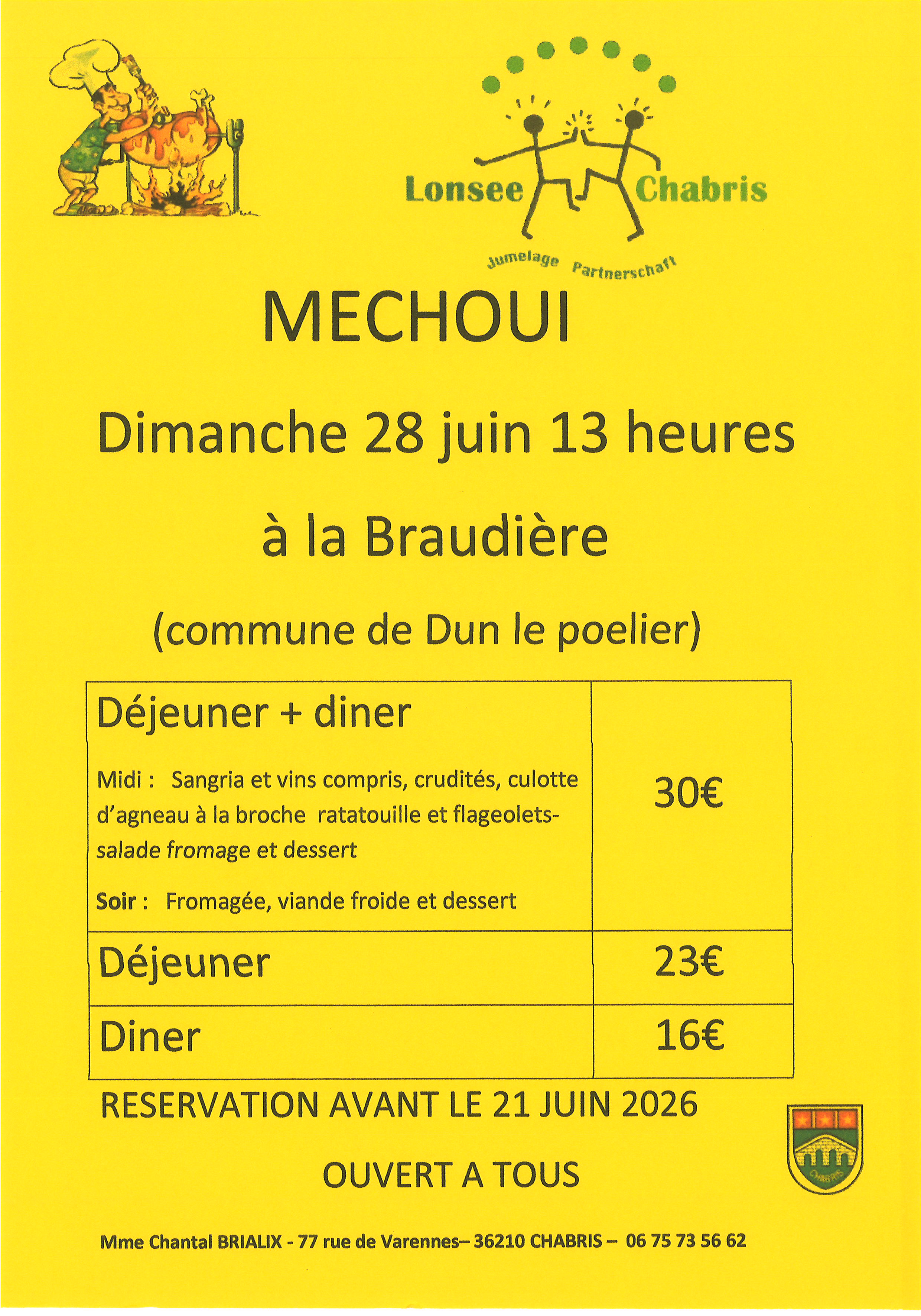 Comité de jumelage : méchoui