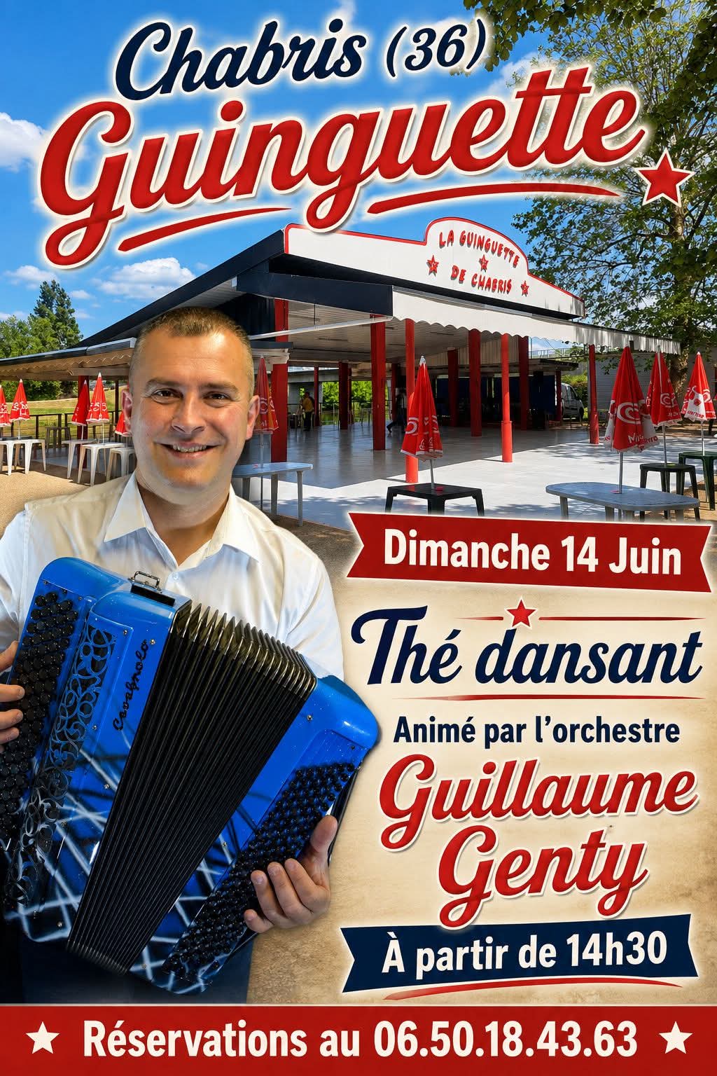 Guinguette dec Chabris : thé dansant