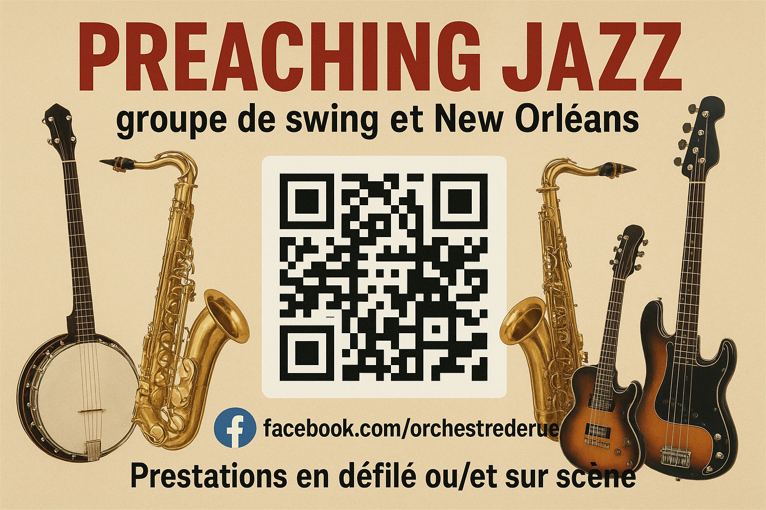 orchestre de rue new orleans, fanfare, musique de rue, animations mariages