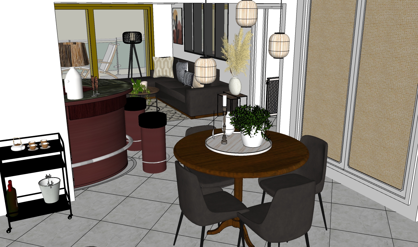 Salle a manger vu desserte