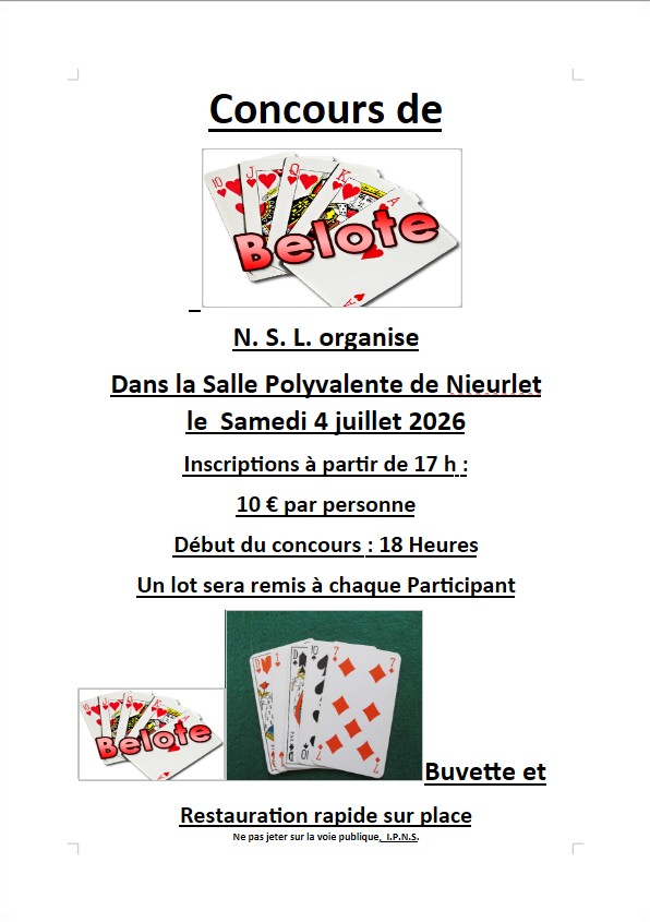 Belote nsl 4juillet