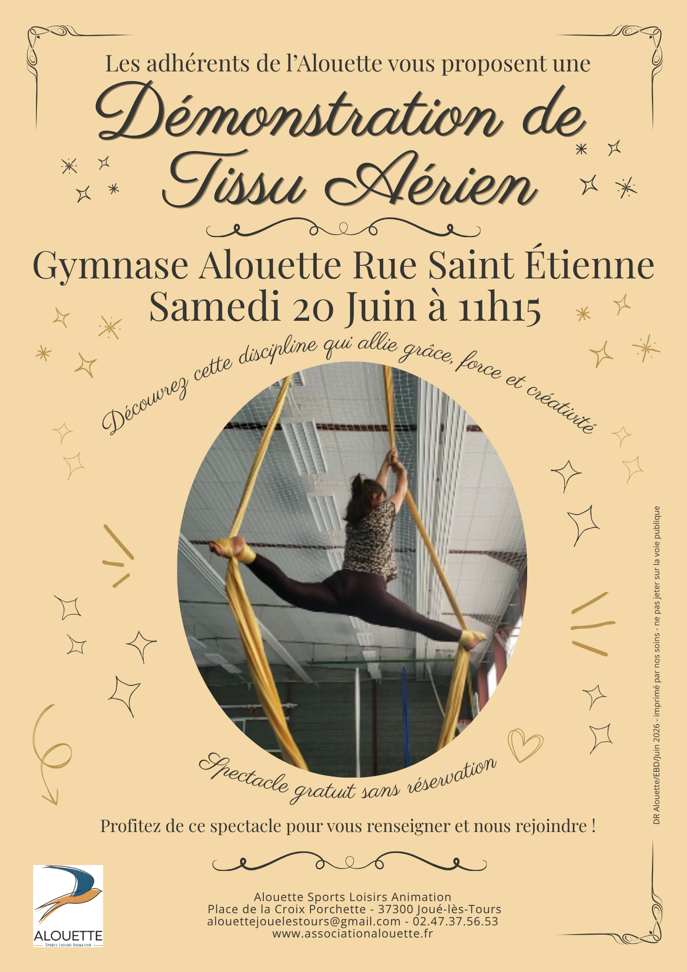 Démonstration de Tissu aérien