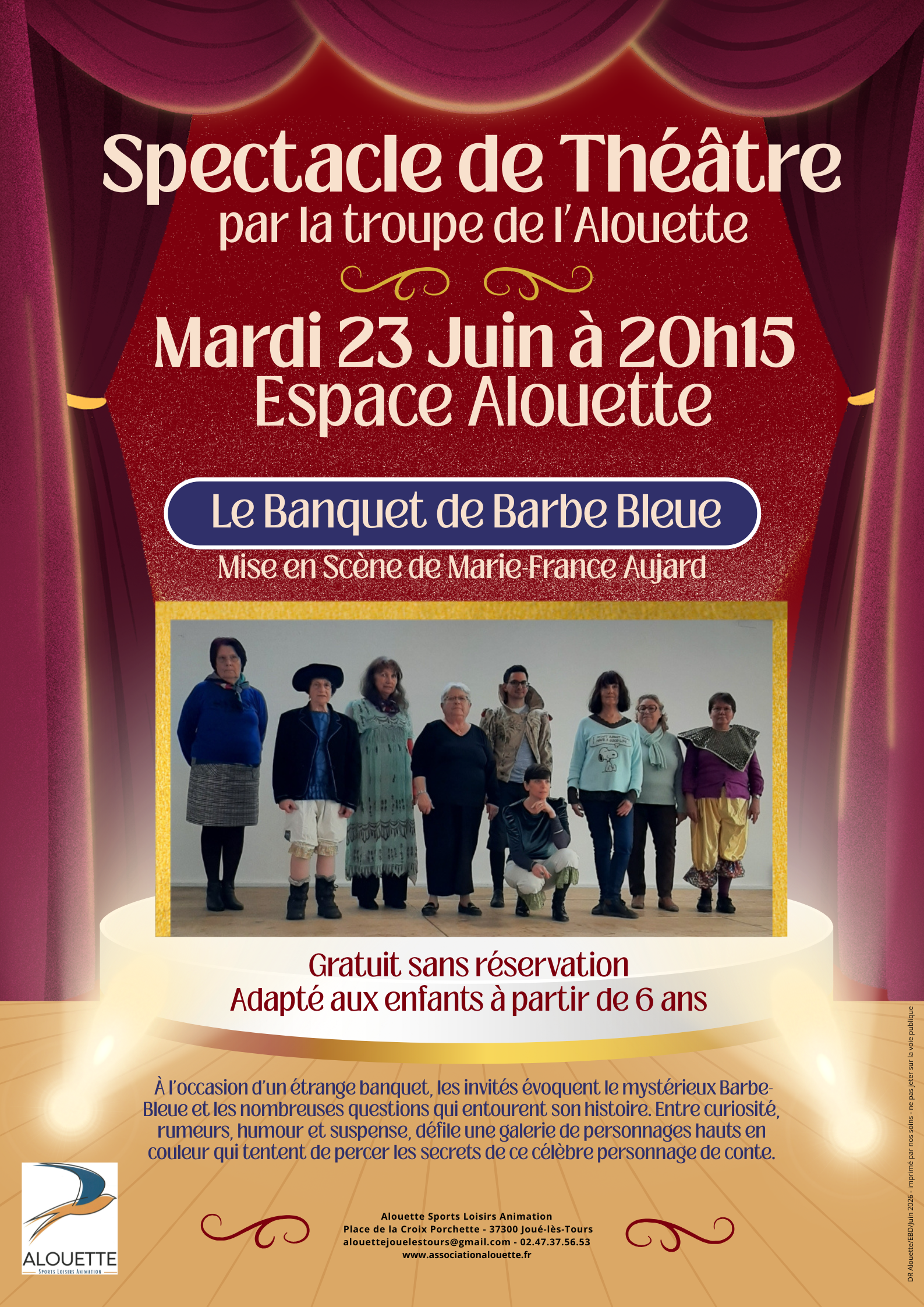 Théâtre : "Le Banquet de Barbe Bleue"