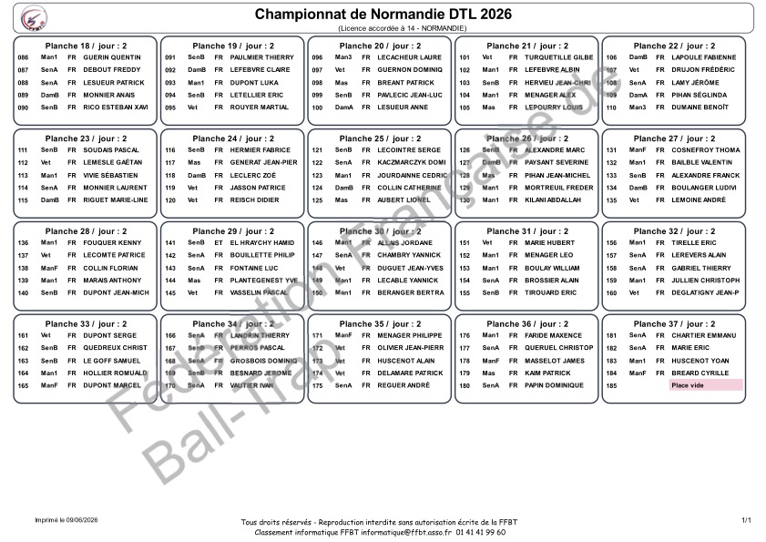 Tirage normandie dtl 2026 dimanche