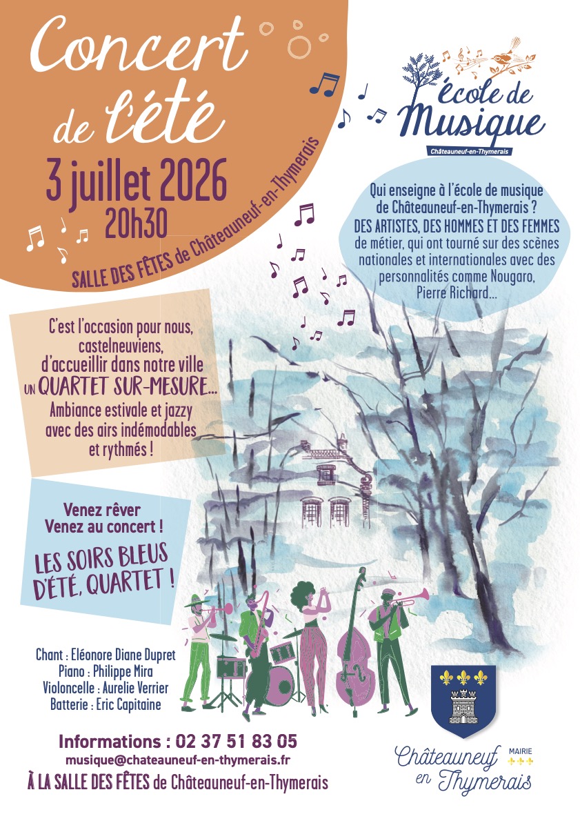 Affiche a3 ecole de musique profs jazzy 2026