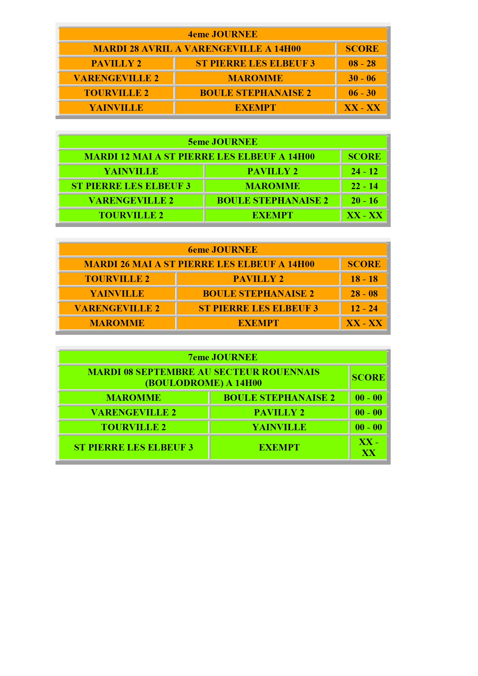 Cdc veteran d2 poule c equipe 3 conv 2