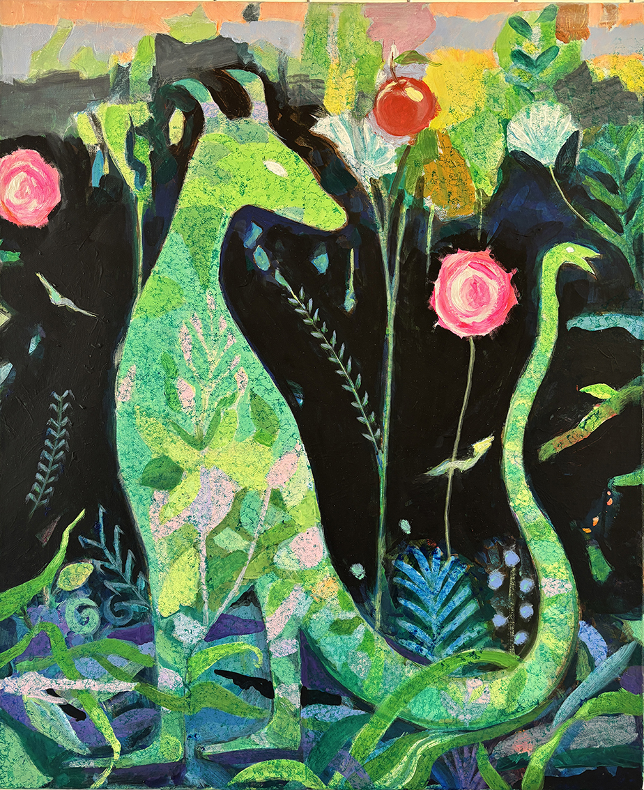 ÉDEN
Acrylique sur toile 73  x 60 cm
