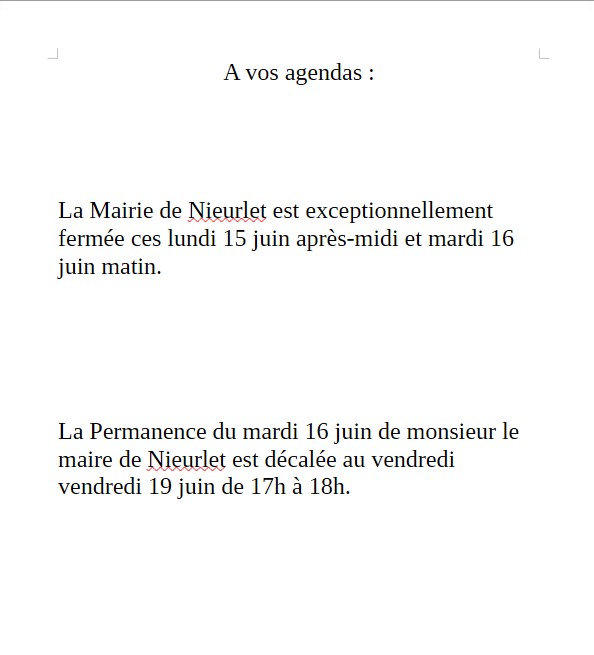 Permance decalee