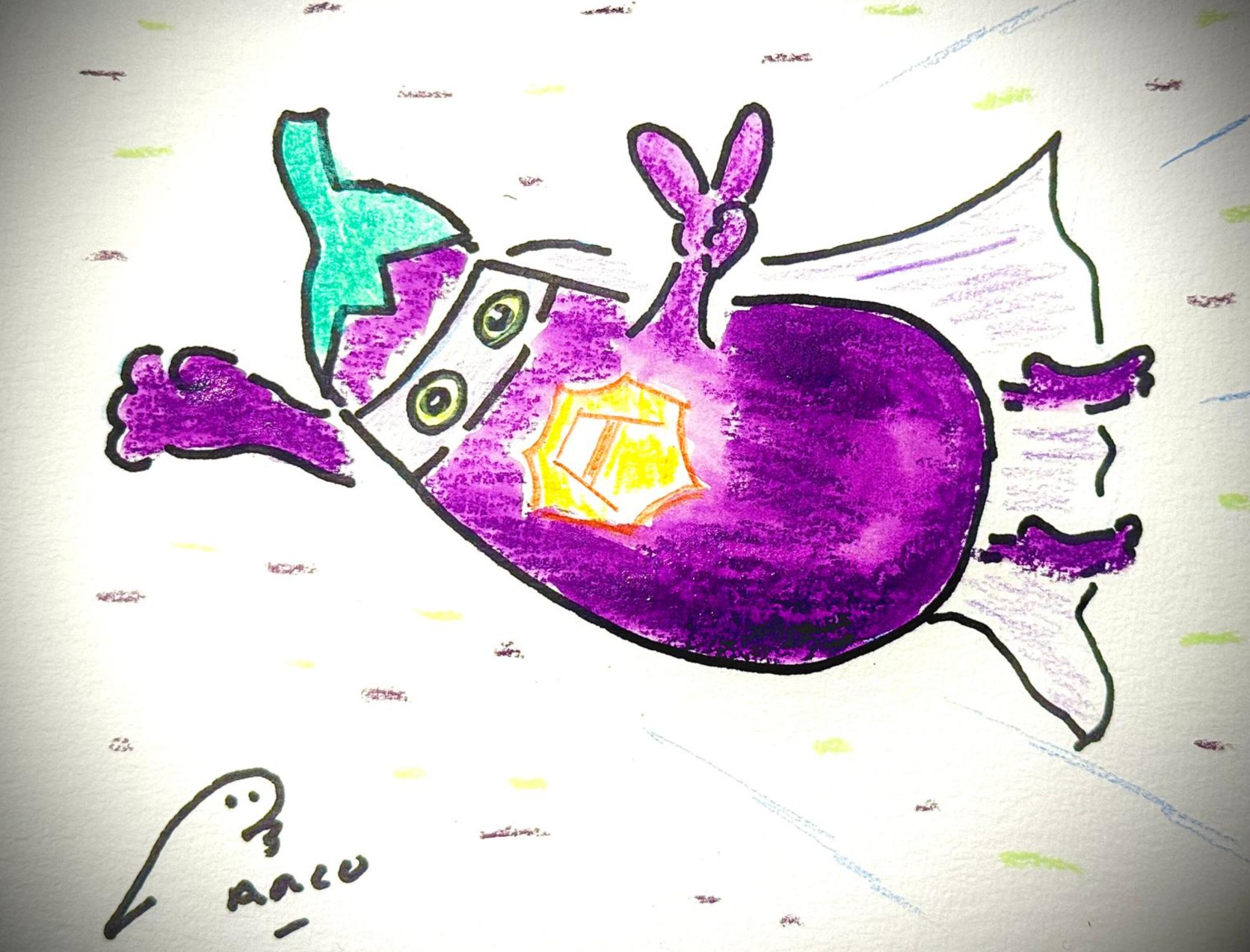 Dessin-aubergine