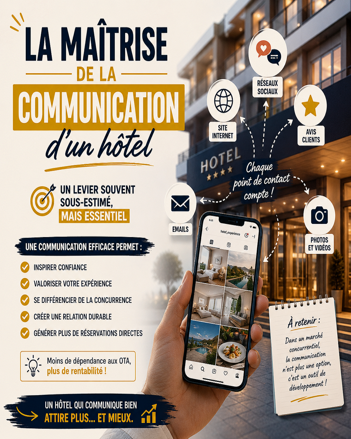 La maîtrise de la communication d'un hôtel