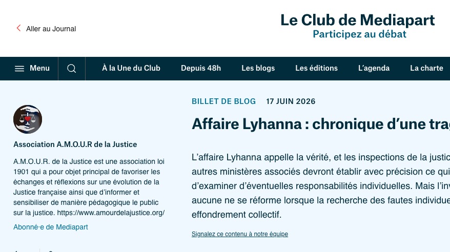 L'affaire Lyhanna ne peut pas être aussi une question de moyens ? 