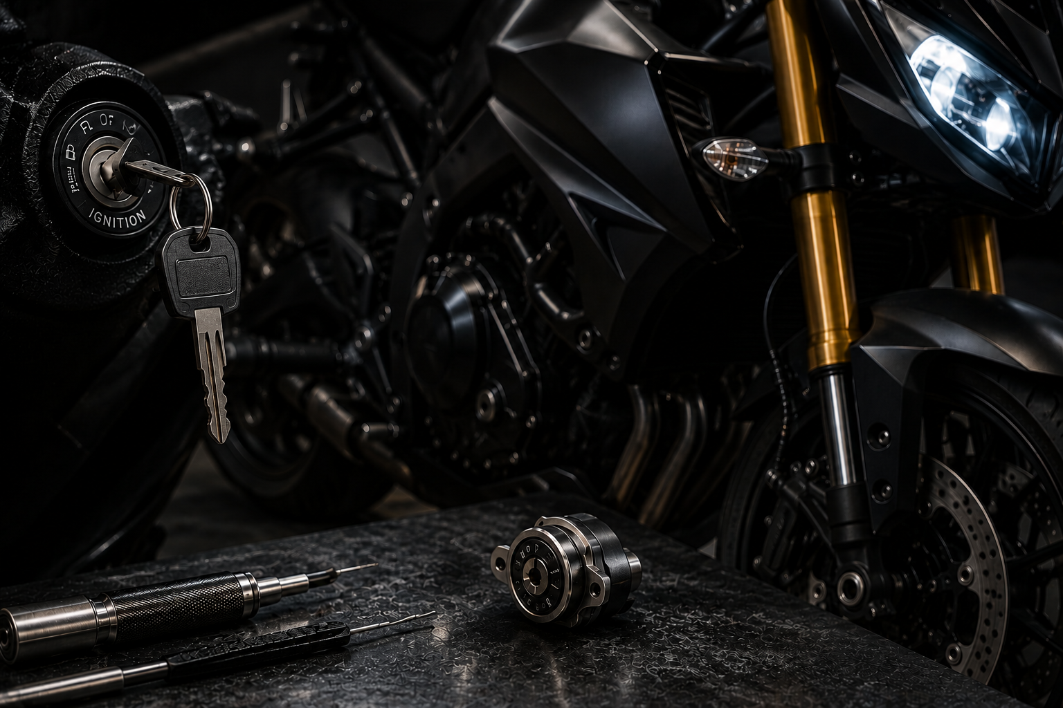 Reproduction de clés de moto, clonnage de transpondeurs et remplacement de clés perdues. Service rapide, fiable et compatible avec de nombreuses marques de motos.