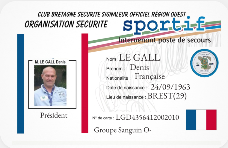 Carte pro cbssoro denis le gall 1 2 