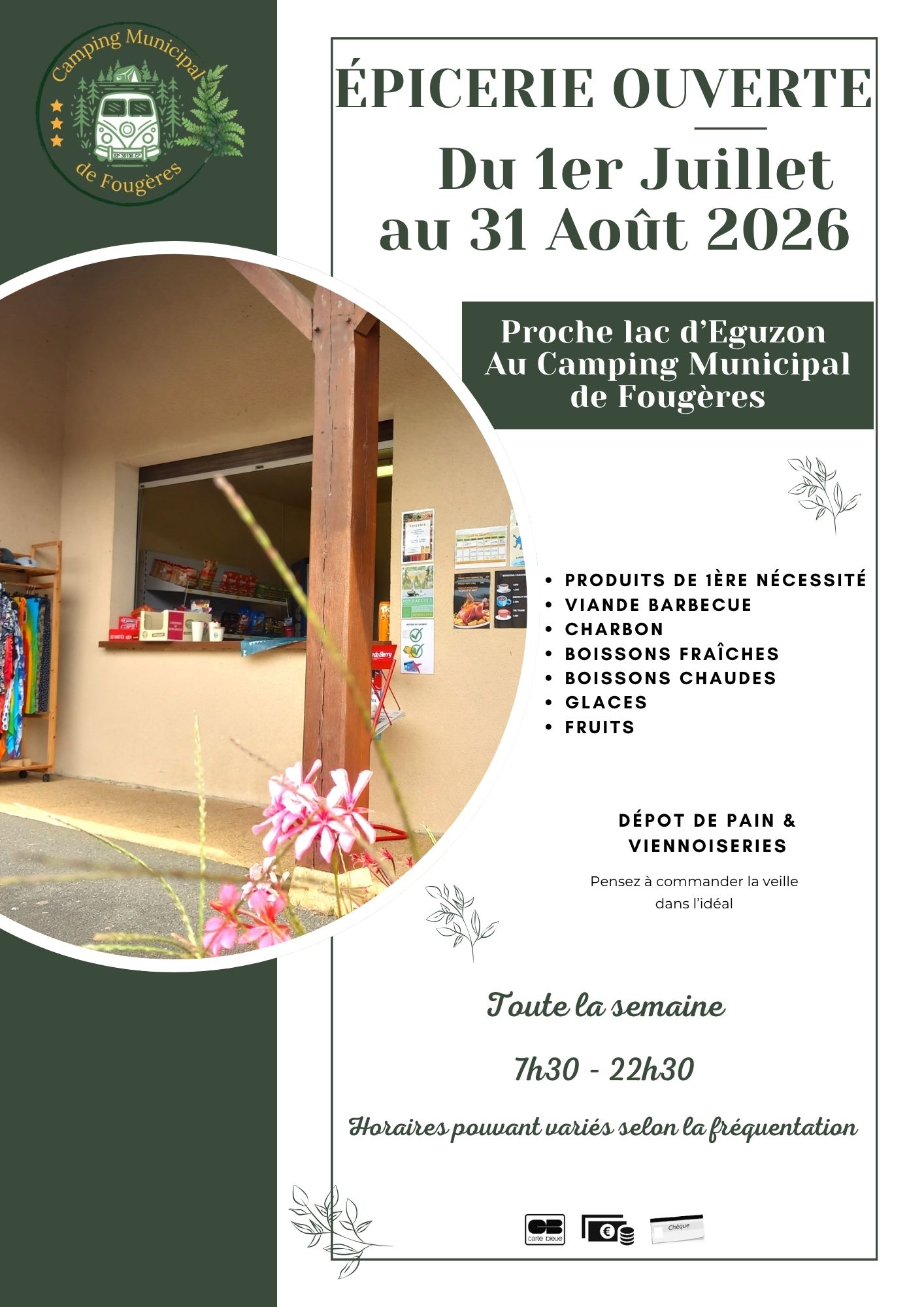 Flyer professionnel bien etre moderne et elegant vert et blanc
