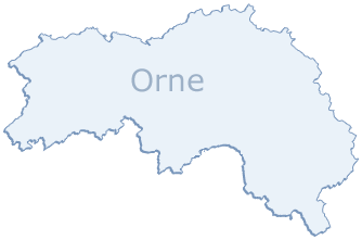 Carte dpt 61 orne