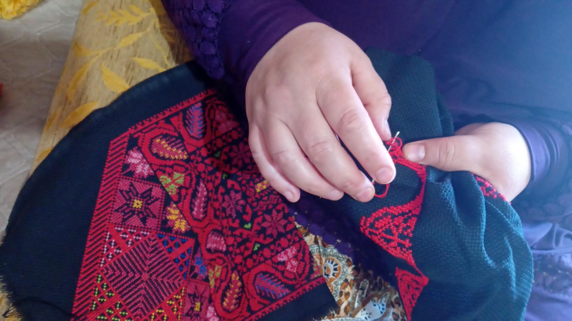 Atelier de broderie à Ramallah