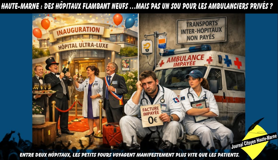 Des hôpitaux flambant neufs… mais pas un sou pour les ambulanciers privés ?