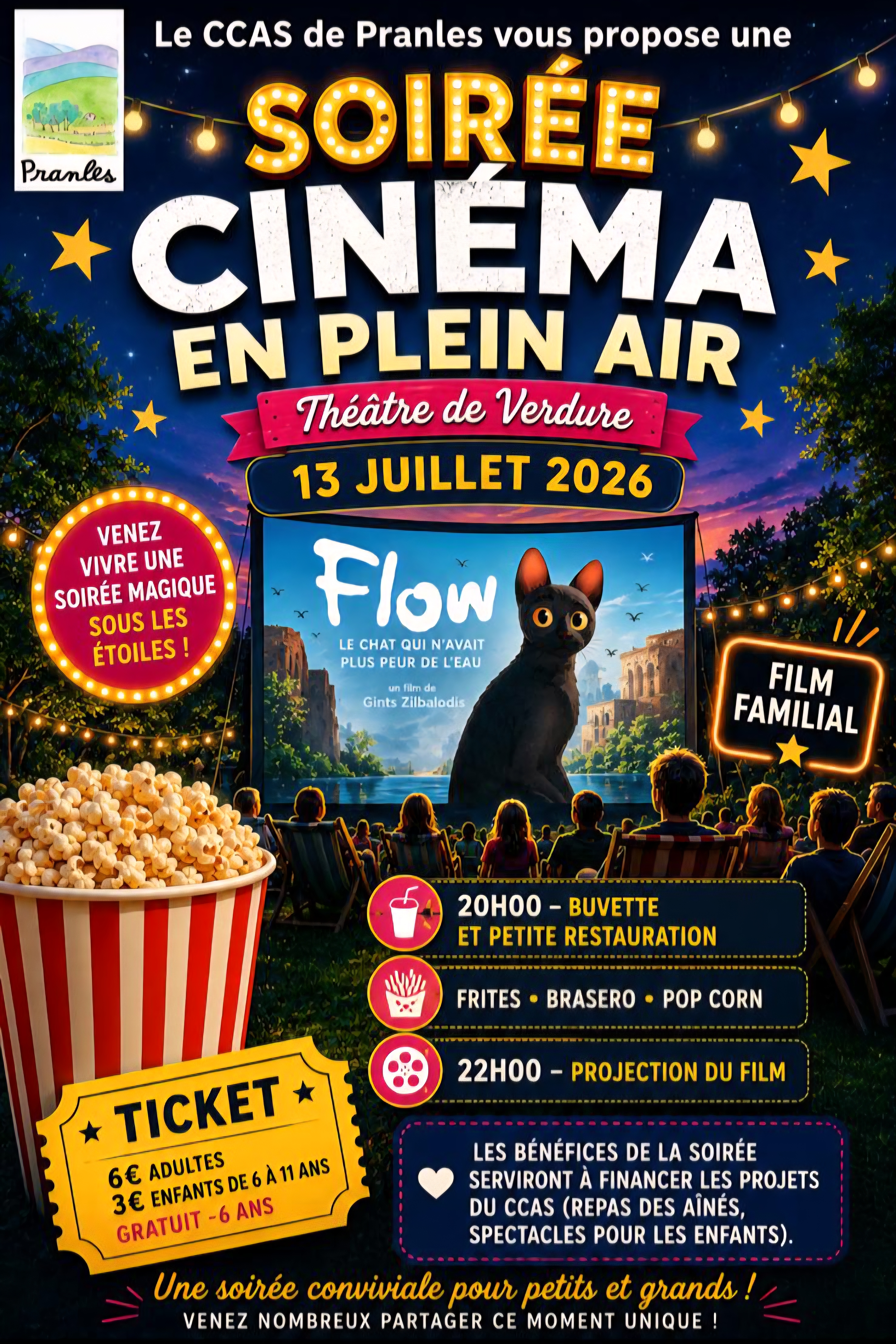 Cinéma en plein air - FLOW le chat qui n'avait plus peur de l'eau