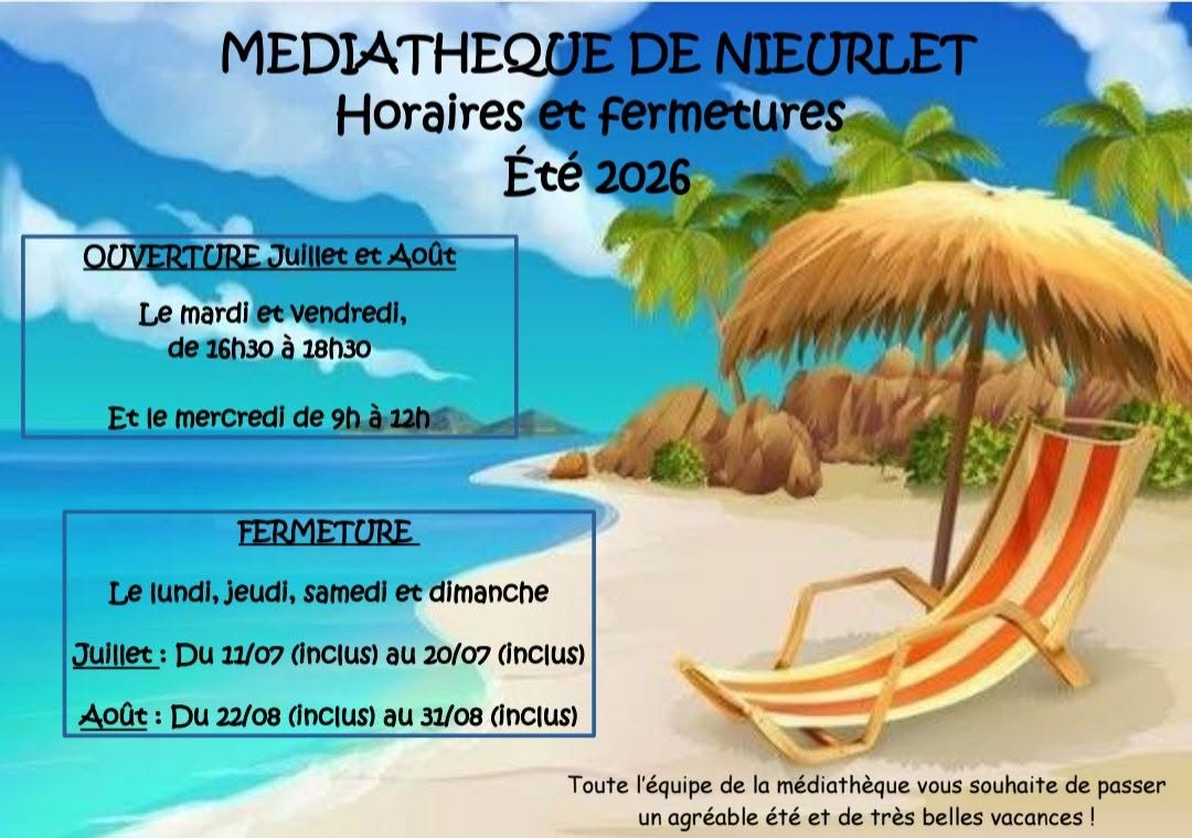 Horaires ete mediatheque