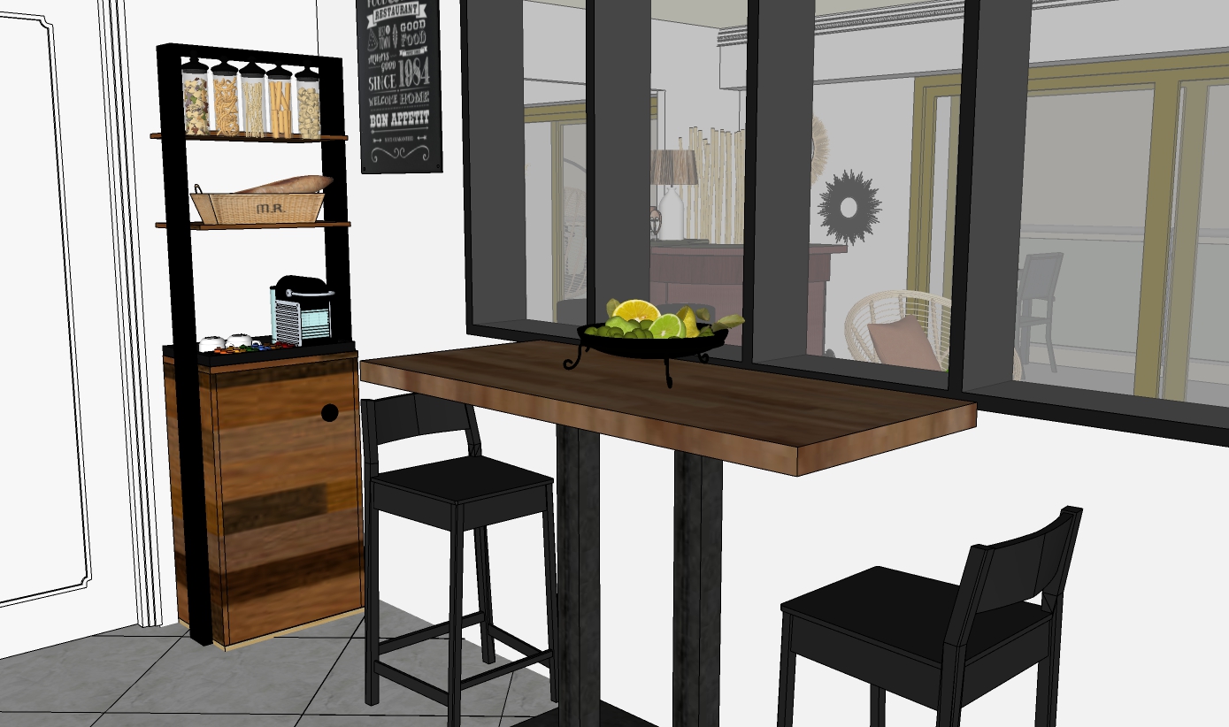 Cuisine vu machine a cafe