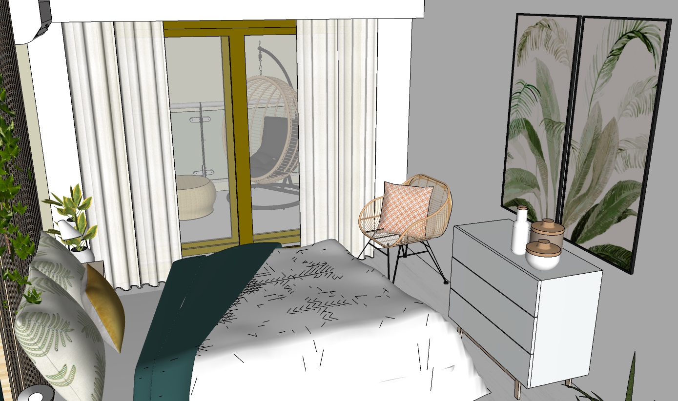 Chambre tonton vu commode