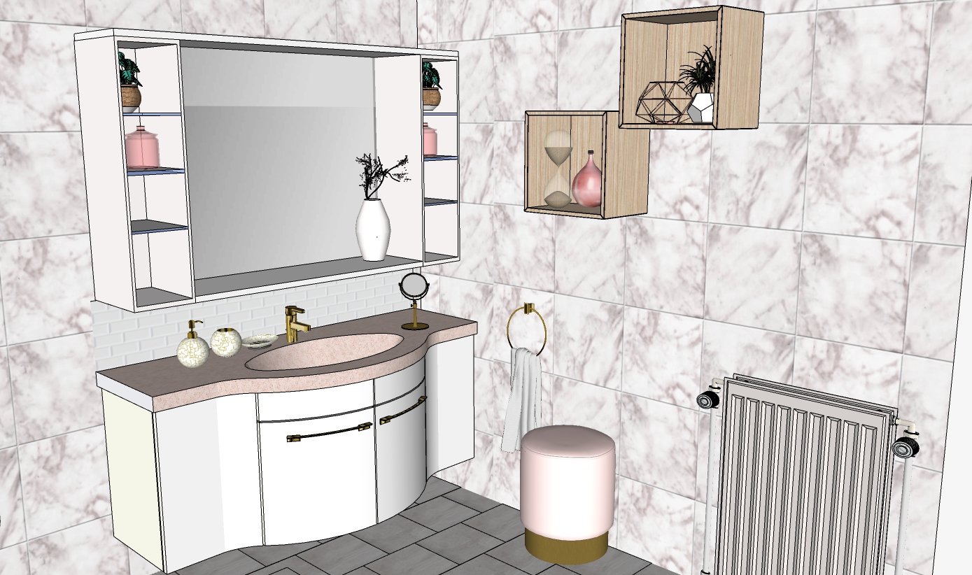 Salle de bain vu evier
