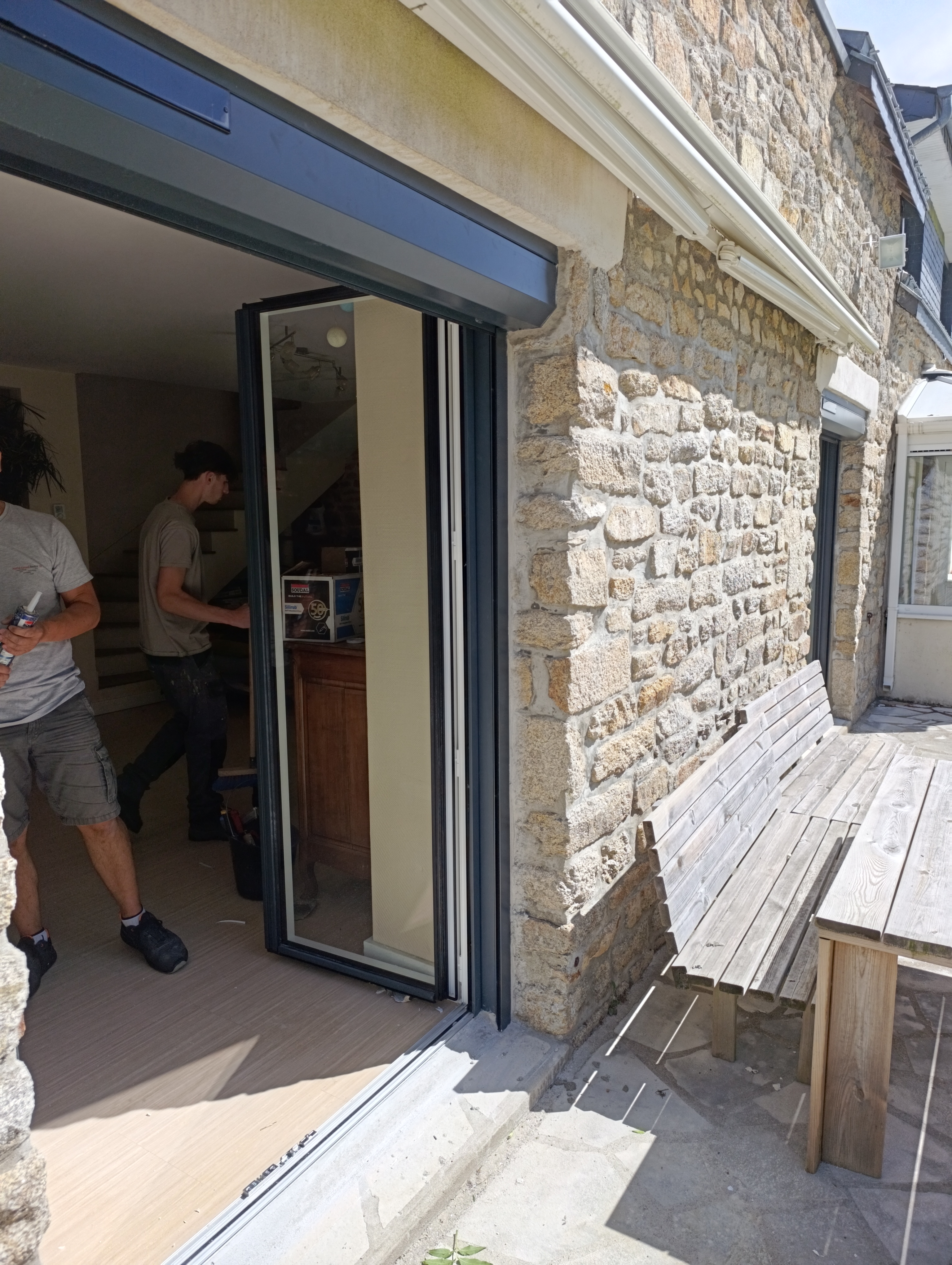 Fenetre alu avec vr sol